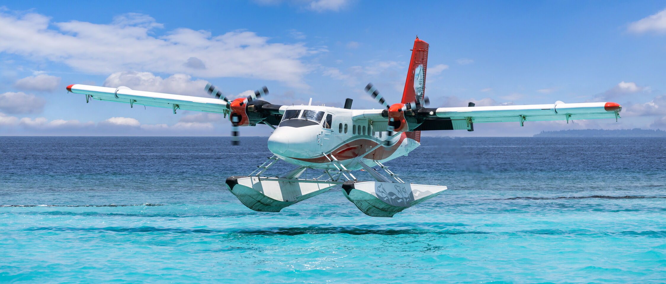 Maldives Sea plane Adobe Stock