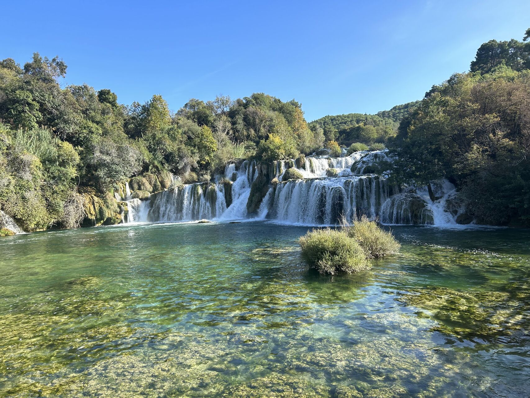 Waterfalls in Krka National Park.