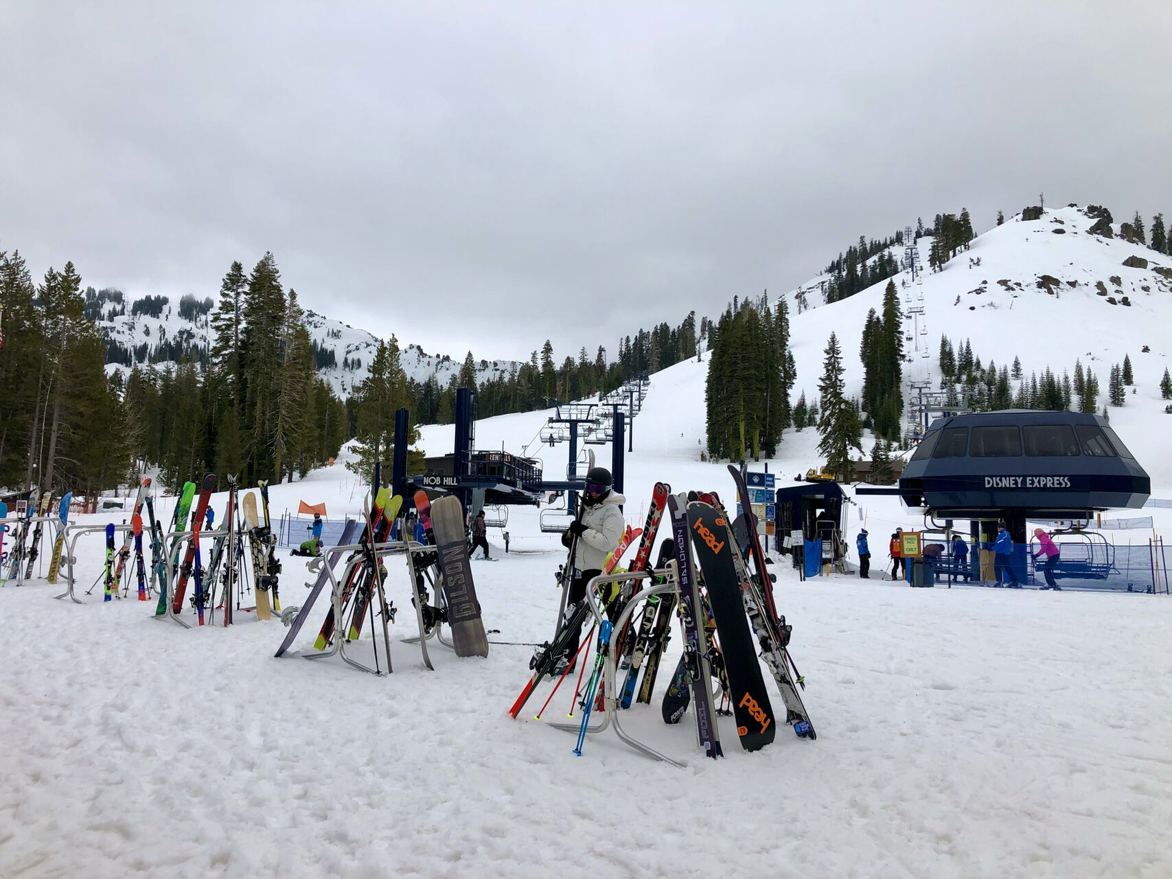The base of Sugar Bowl Ski resort.