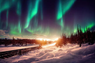 Curtain of Lights, Fairbanks Alaska