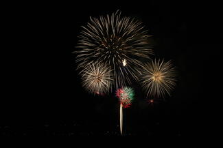 Fireworks over Lake Tahoe