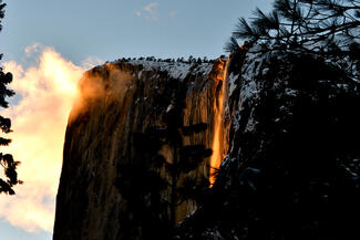 Yosemite Firelight Falls