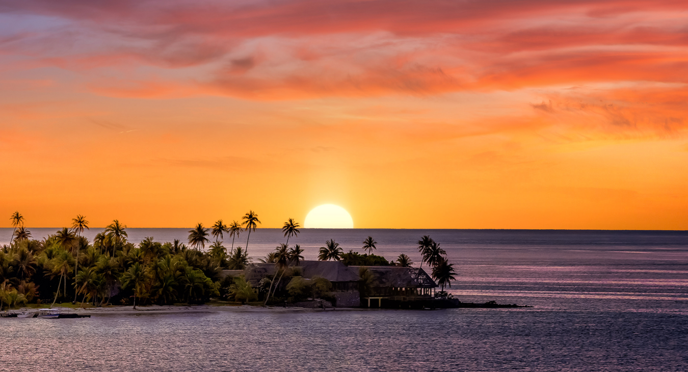 Sunset in Tahiti